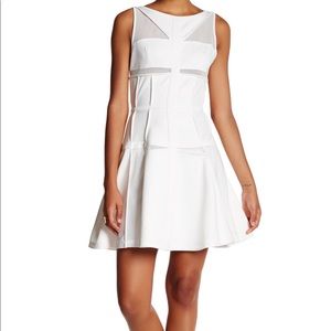 Stella and Jamie White Flared Mini Dress